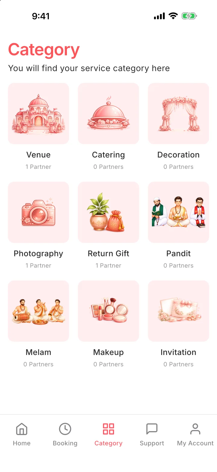 birthday party planning app in the Wedza app